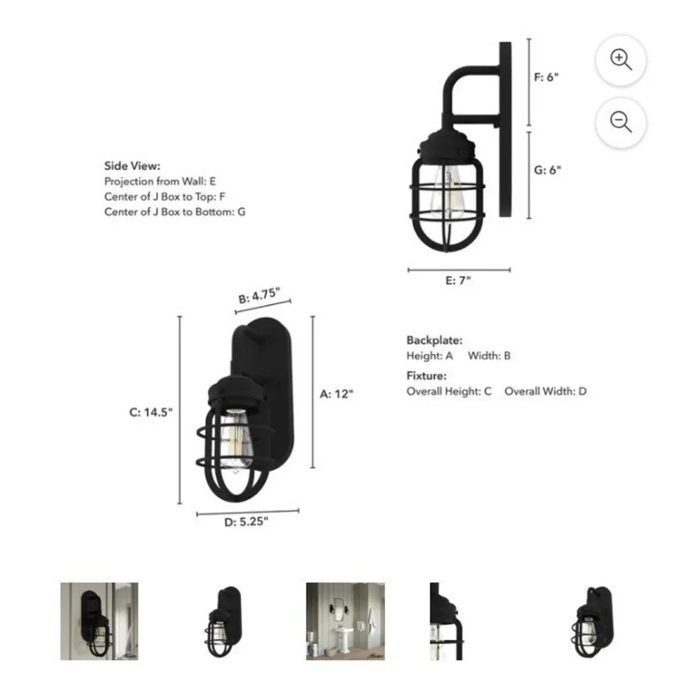Starklake 1 Light Chrome Finish Wall Sconce W/ Metal Shade Bathroom LightQuest